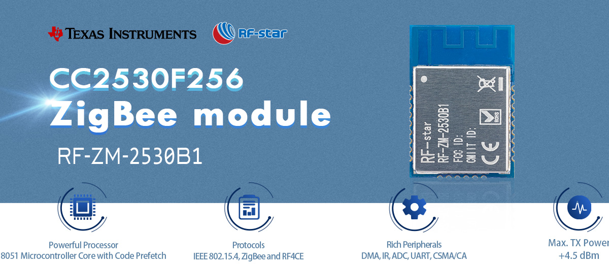 Особенности модуля ZigBee CC2530 2,4 ГГц