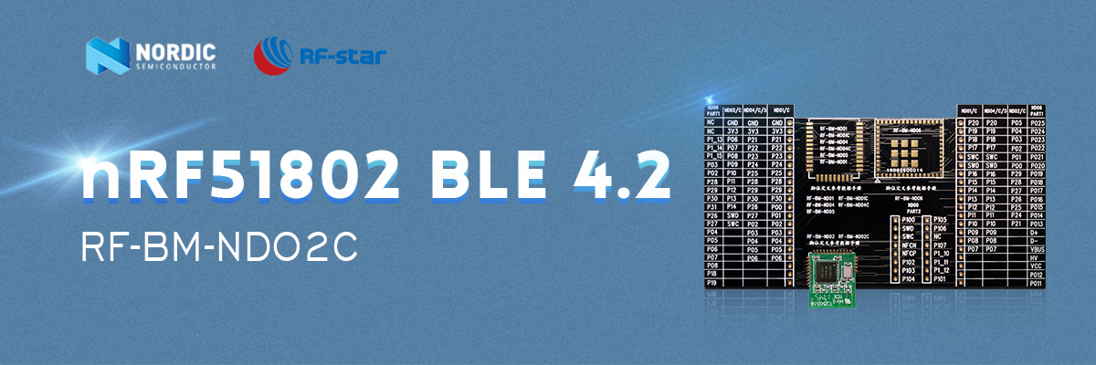 Модуль BLE4.2 с чипом Nordic SoC nRF51822 RF-BM-ND02C