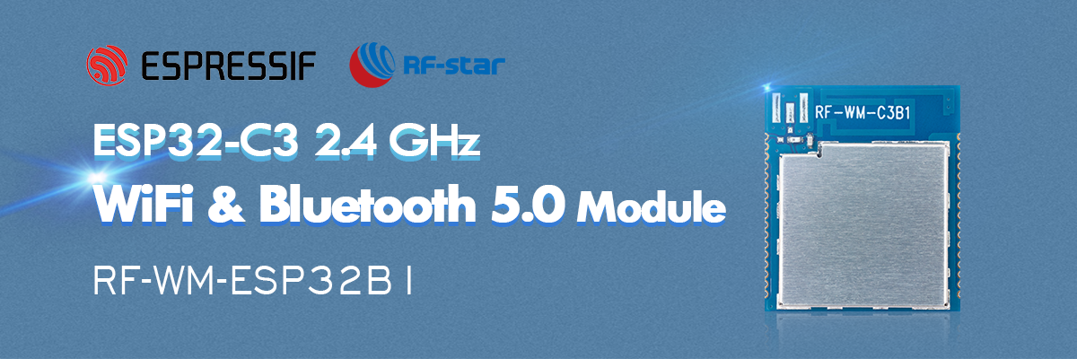 Маломощный модуль ESP32-C3, 2,4 ГГц, Wi-Fi и Bluetooth 5.0 RF-WM-ESP32B1