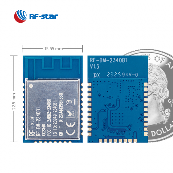 RF-BM-2340B1 BLE5.3 ZigBee Module Based on TI CC2340R5