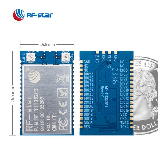 CC1352P7 Sub-1 GHz and 2.4-GHz Wireless Module RF-TI1352P2